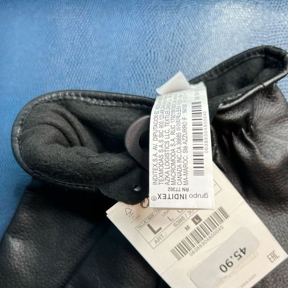 NWT Zara leather gloves with topstitching - Picture 8 of 8